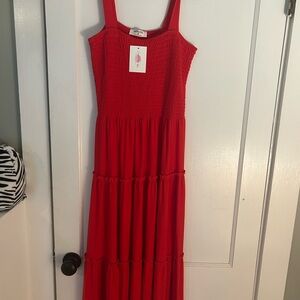 Zenana Red Maxi Dress Size M NWT